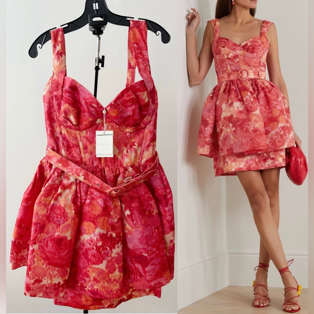 🔥SOLD🔥NWT Zimmermann Dress | Zimmermann High Tide Runway Mini Dress (AU 3/US 10)